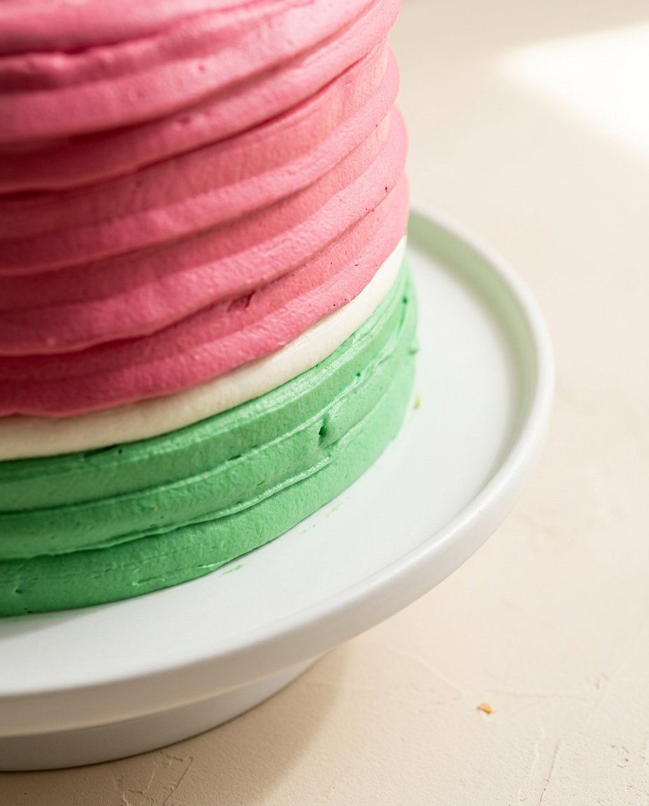 Fresh tropical ingredients for the Watermelon and Pineapple Tropical Fruit Cake ready to be sliced.