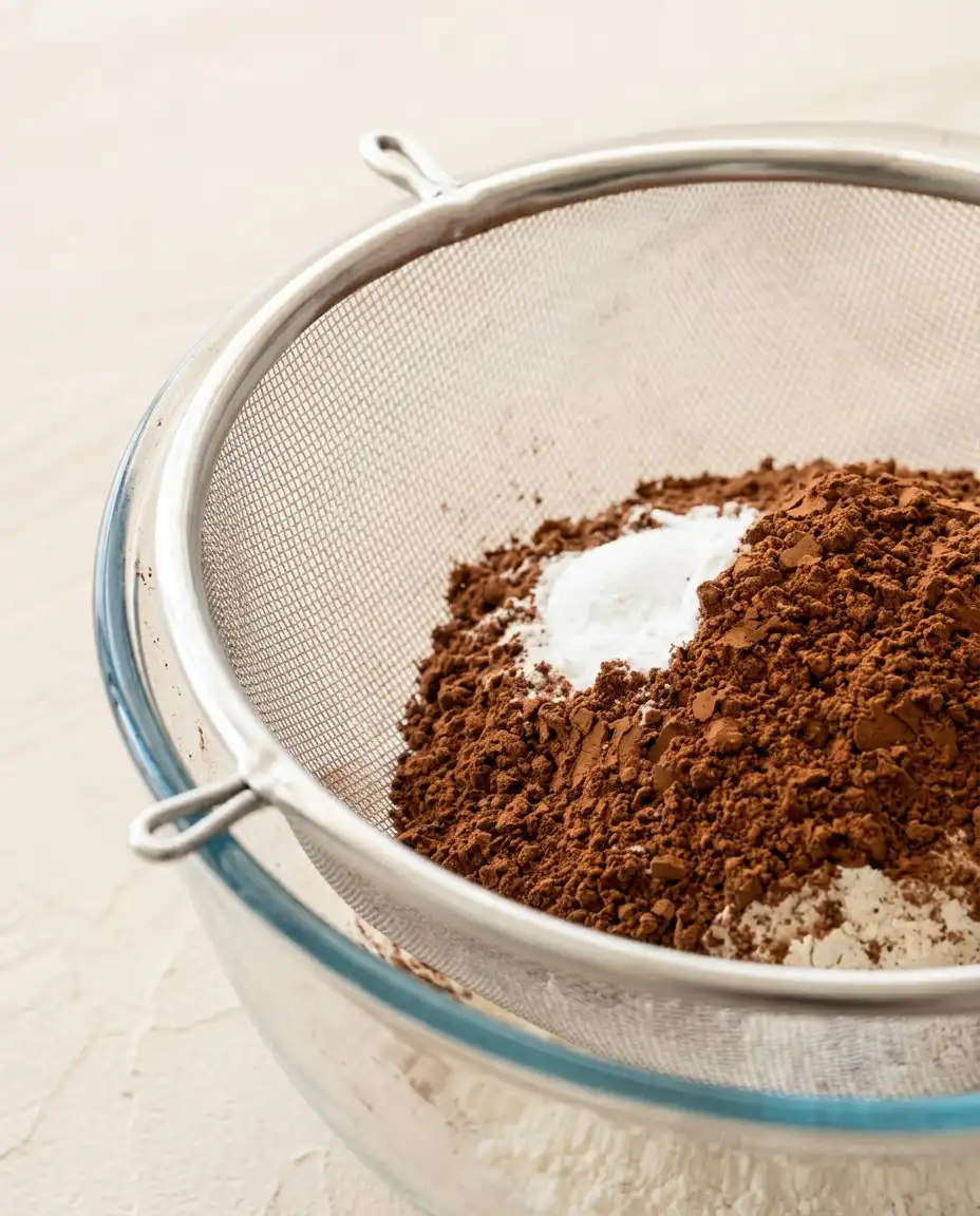 Chocolate Lunch Box Cake 14 Ingredients for chocolate lunch box cake including flour cocoa powder sugar buttermilk and butter