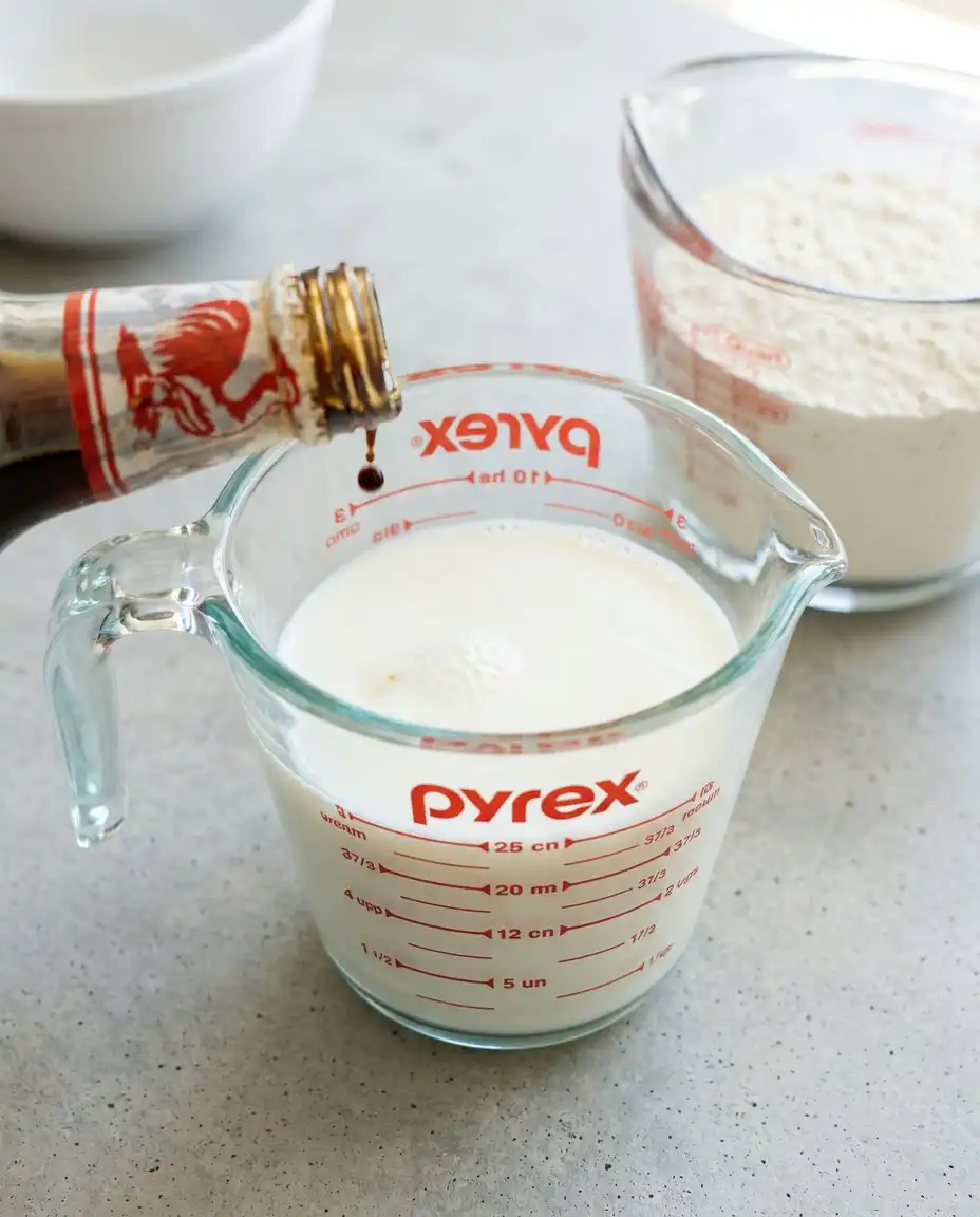 Pancake mix, water, vegetable oil, and powdered sugar for the 3-Ingredient Funnel Cake.