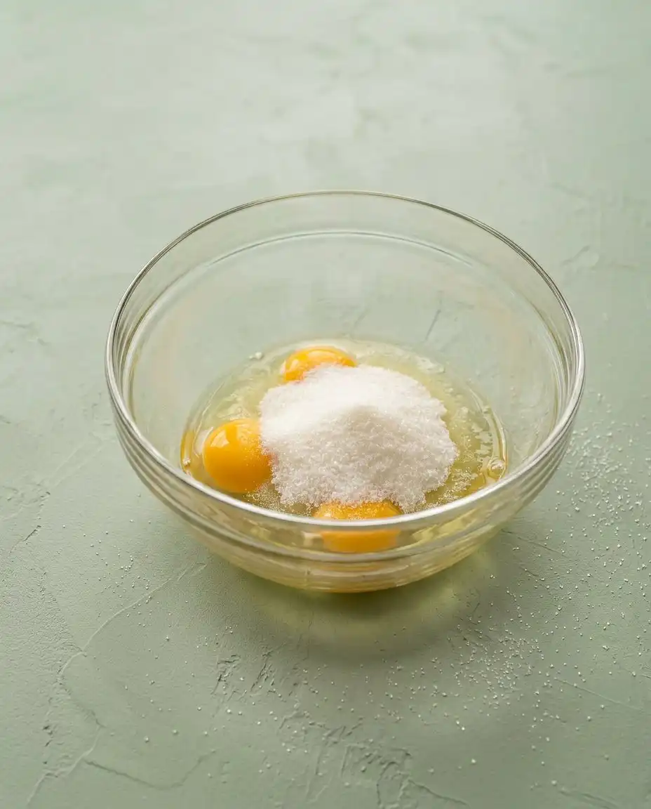 Pantry ingredients including flour milk and eggs for making classic funnel cake fries