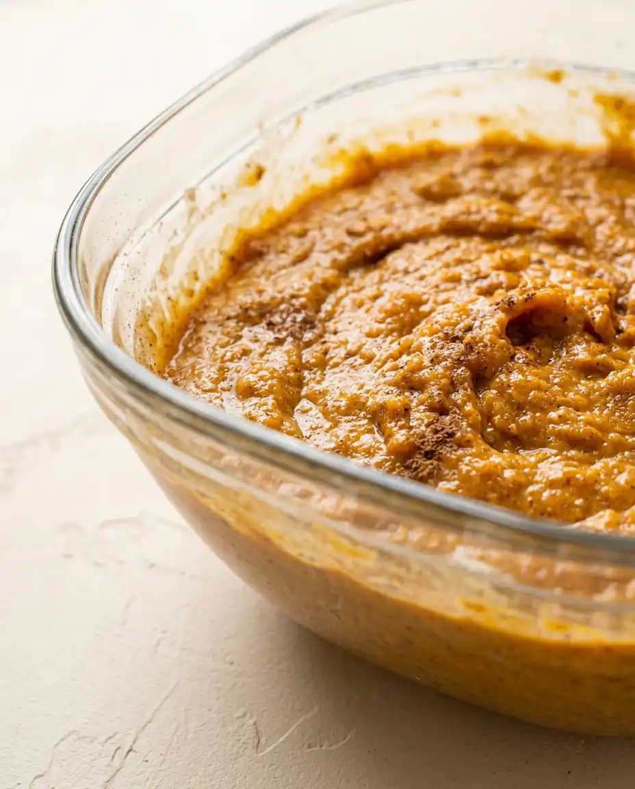 The pantry ingredients needed to bake this easy Pumpkin Streusel Coffee Cake recipe.