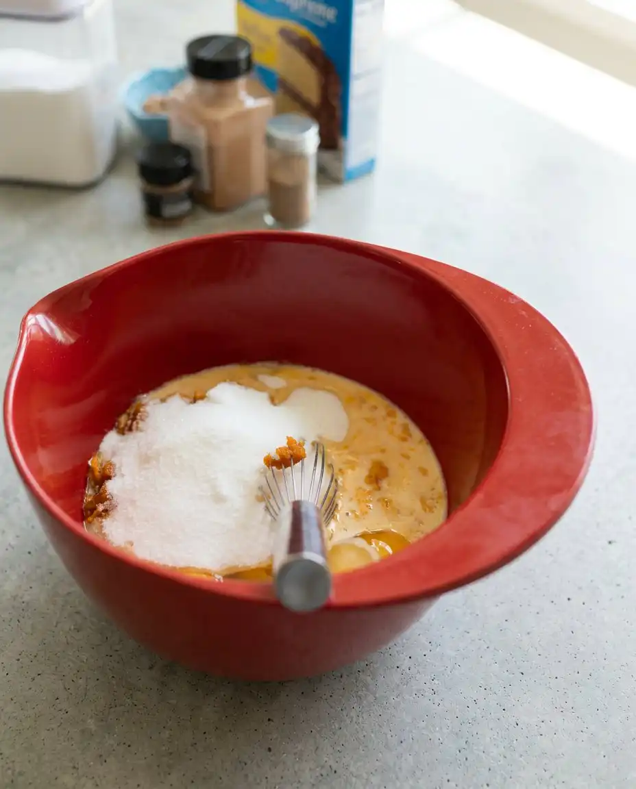 Ingredients for Classic Pumpkin Crunch Cake including canned pumpkin yellow cake mix and pecans