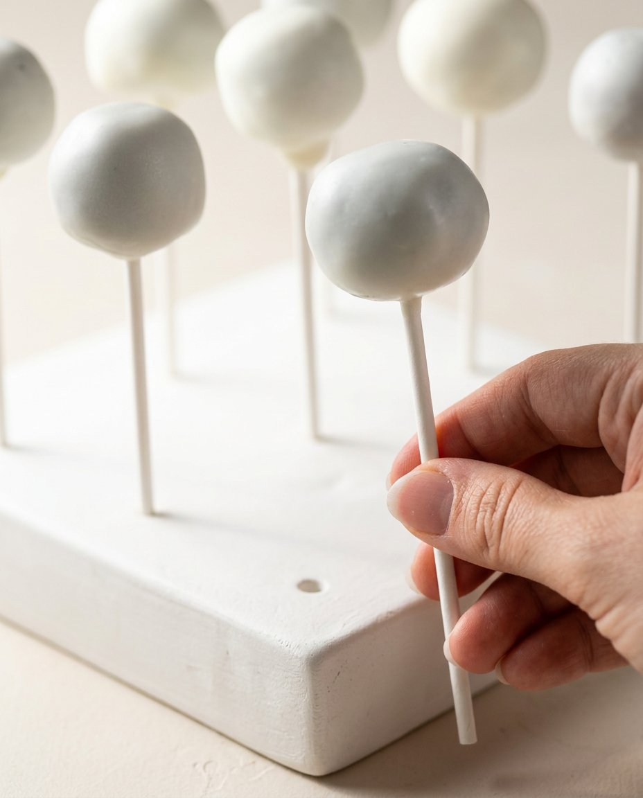 Oreo Cake Pops 16 Oreo Cake Pops arranged beautifully on a ceramic serving platter