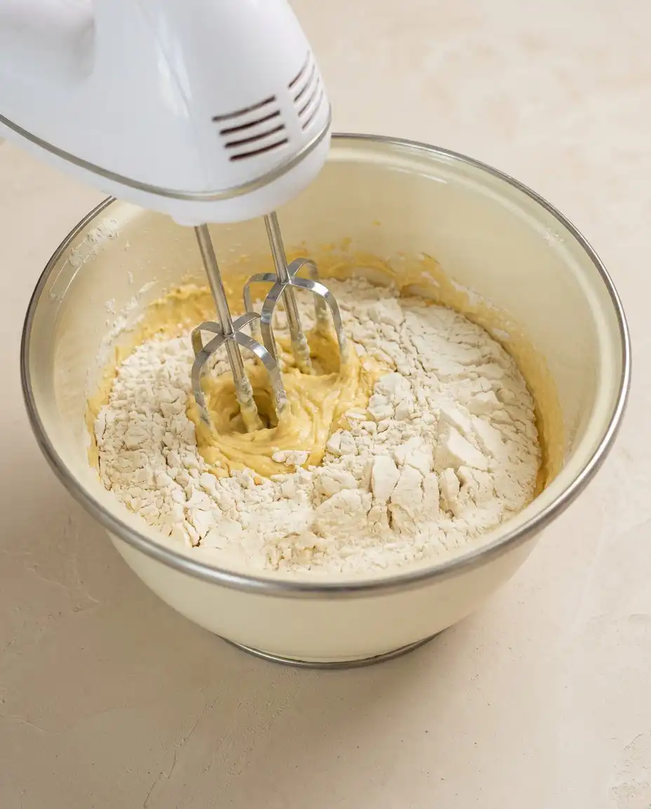 A golden slice of Cream Cheese Pound Cake showing a dense velvety crumb