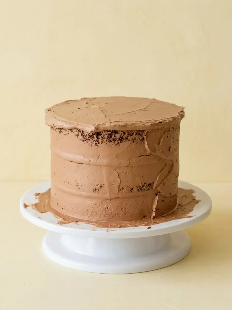 Triple Chocolate Zucchini Cake 12 Three freshly baked layers of Triple Chocolate Zucchini Cake cooling on wire racks
